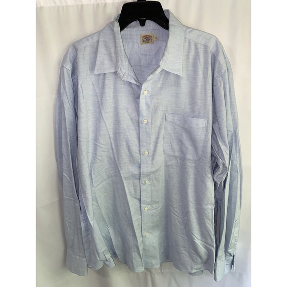 Faherty Stretch Oxford 2.0 Button-Down Shirt Long Sleeve Blue Mens XL - Picture 1 of 4